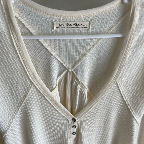 Free People We The Free Citrine Thermal - Cream - Size Extra Small XS - Picture 6 of 9